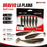 Bravvo La Palma Soft Lure 80mm 6g - Black Gold - Single Piece