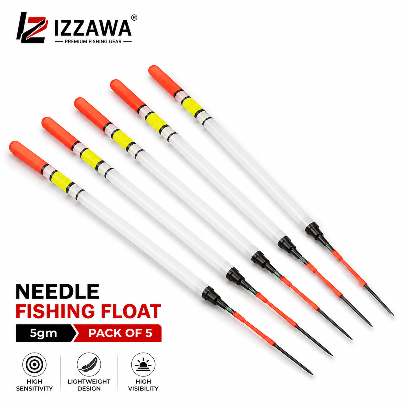 IZZAWA Needle Fishing Float 5gm - Pack of 10
