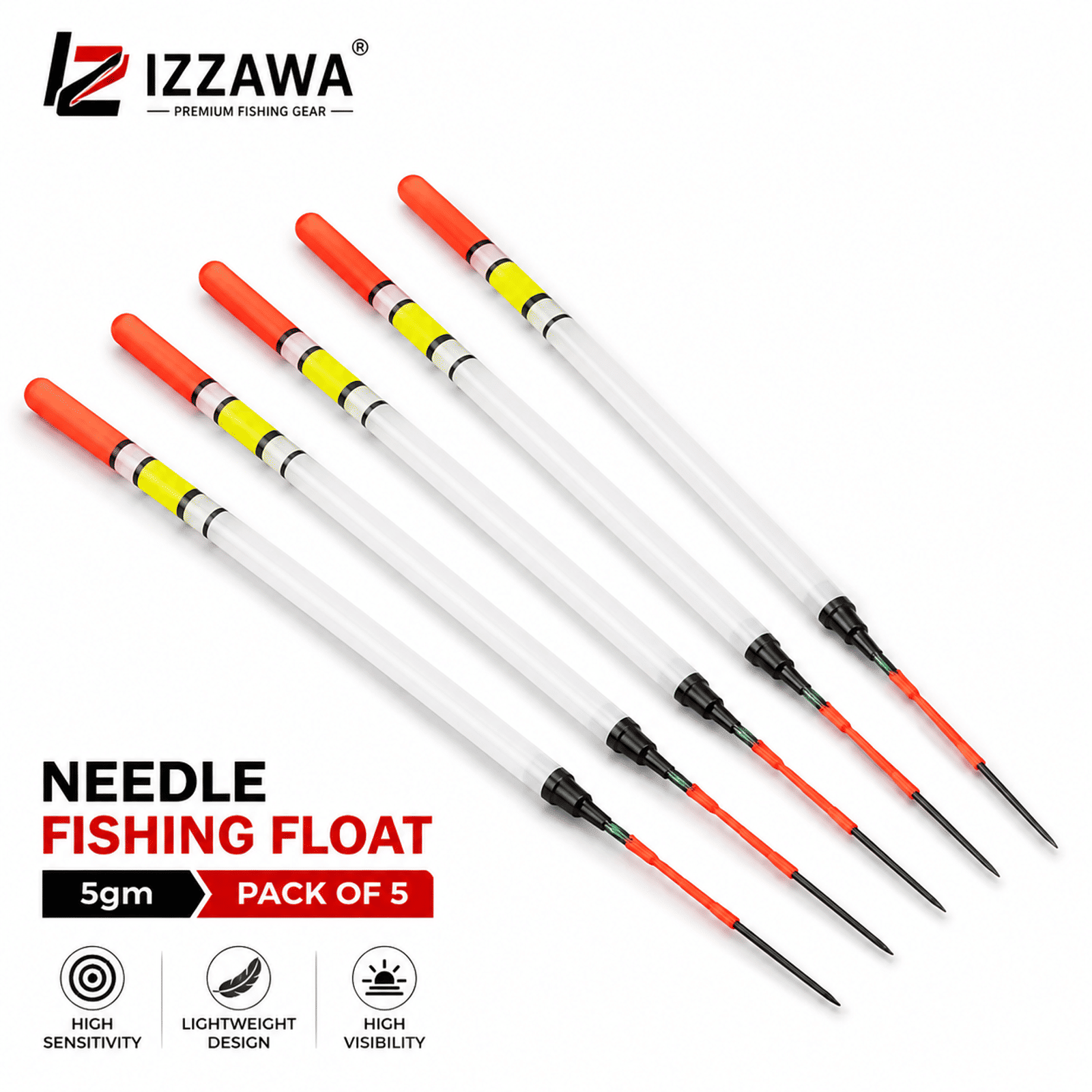 IZZAWA Needle Fishing Float 5gm - Pack of 10