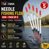 IZZAWA Needle Fishing Float 5gm - Pack of 10