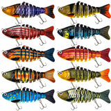 Izzawa Multi-Jointed Swimbait Fishing Lures, Pack of 1, Multi-Color, 16g, for Carp, Snapper, Barramundi, Freshwater and Sea Fishing