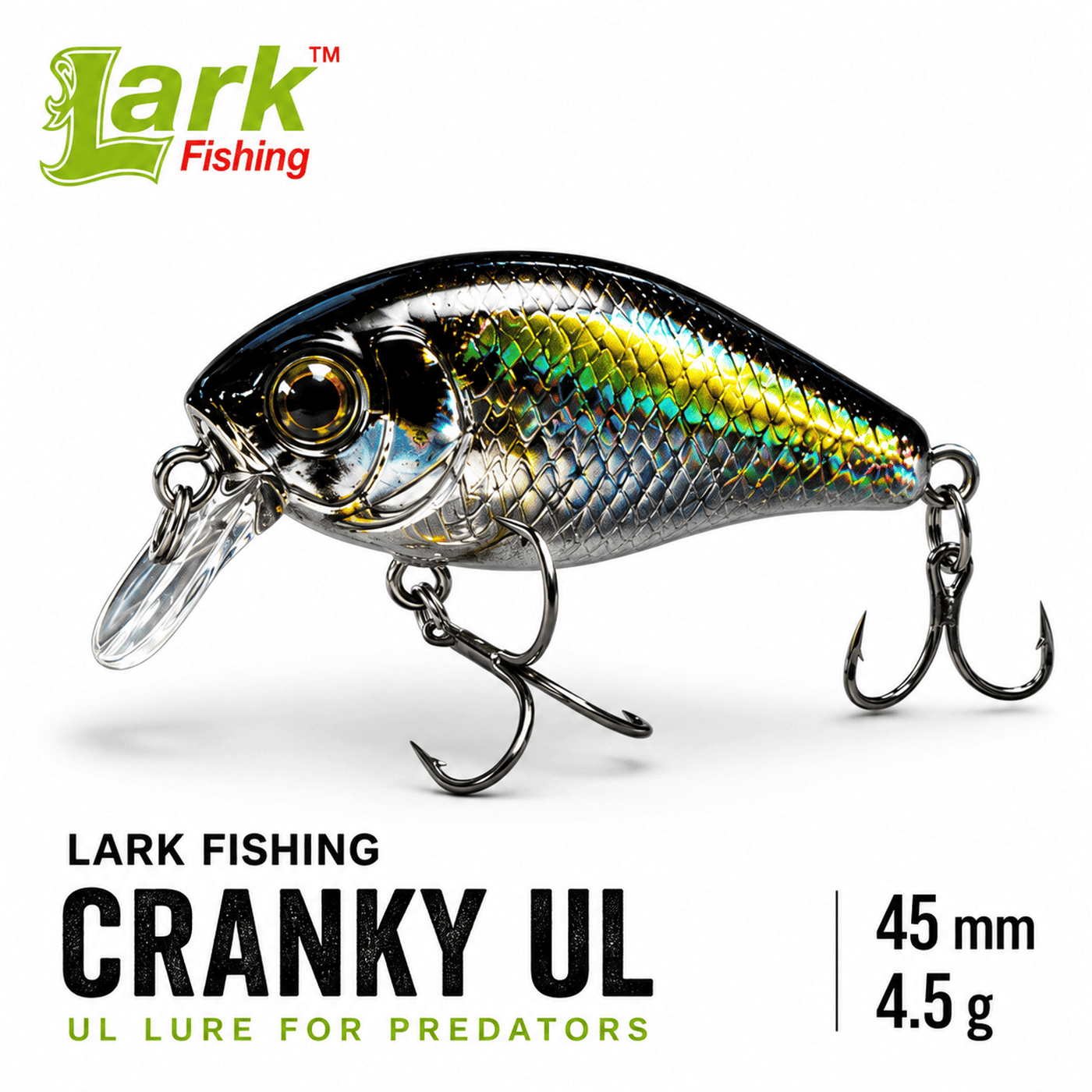Lark Cranky UL Lure 45mm 4.5g - Night Shade