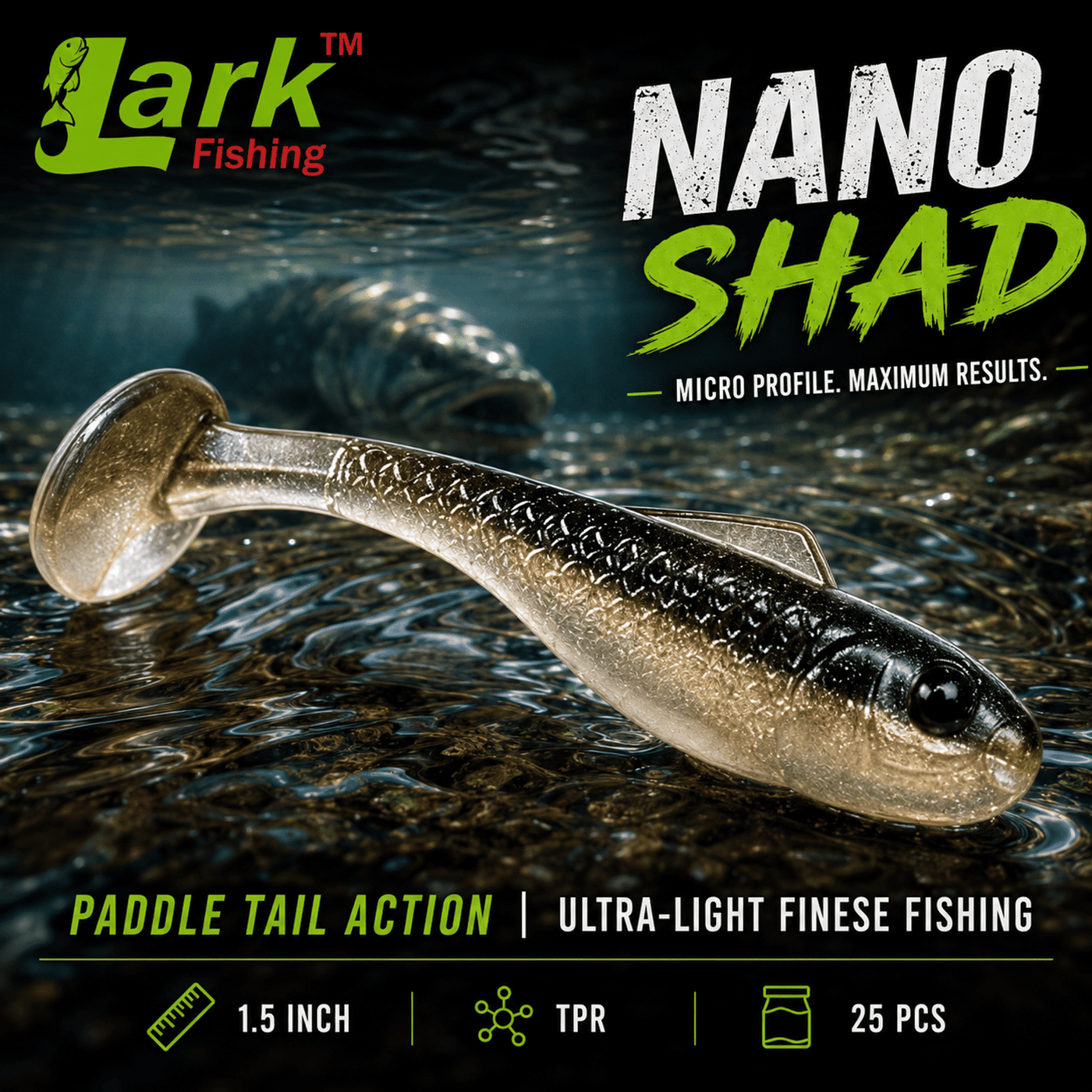 Lark Nano Shad 1.5 Inch Soft Lure