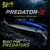 Lark Predator-X Sinking Minnow 100mm 14g