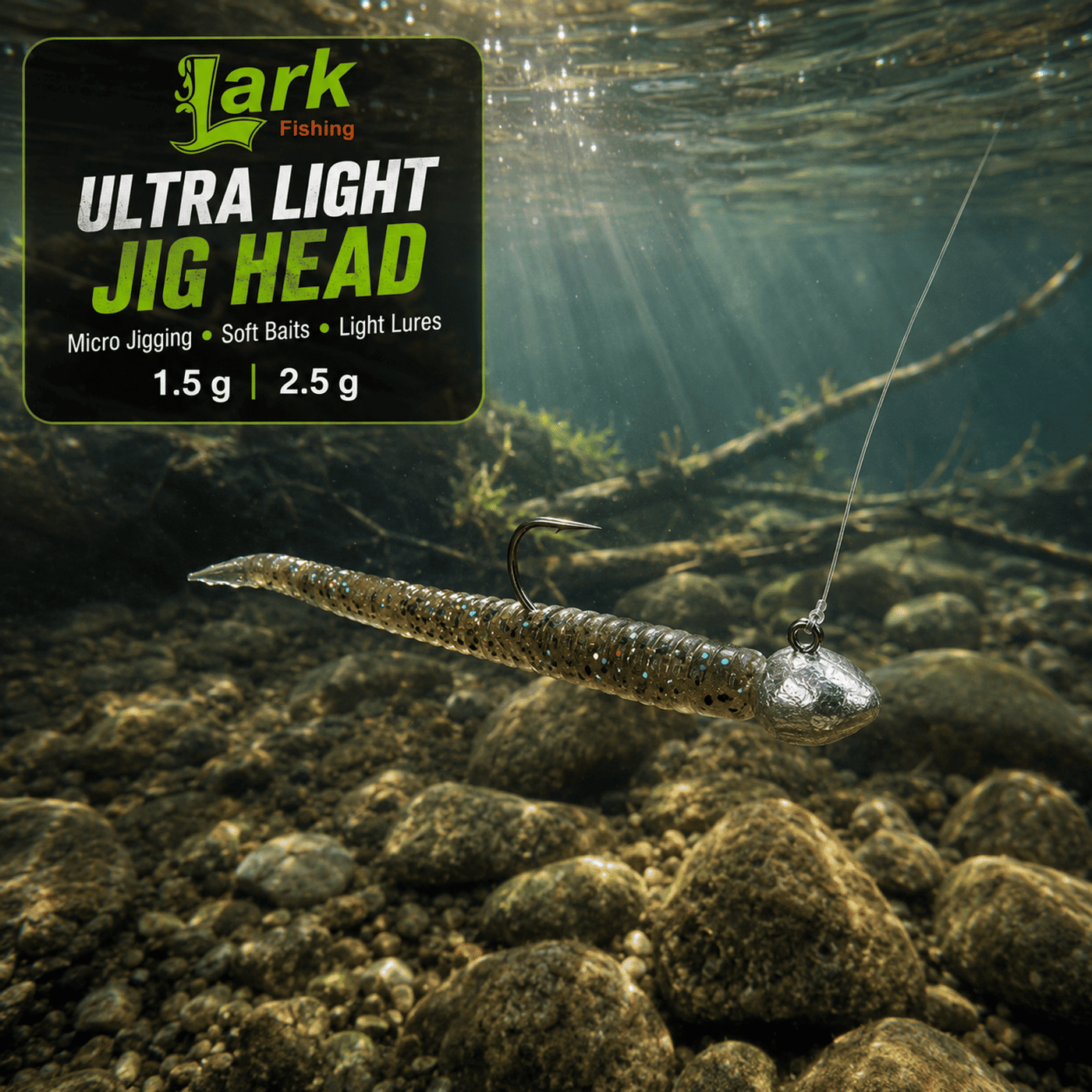 Lark Ultra Light Jig Head - 1.5gm 2.5 Gram Pack 10