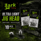 Lark Ultra Light Jig Head - 1.5gm 2.5 Gram Pack 10