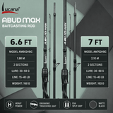 Lucana ABUD MAX Baitcasting Rod - 6.6 & 7 Ft
