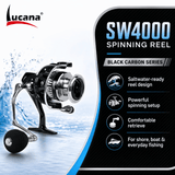 Lucana Black Carbon SW4000 Spinning Reel