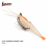 Lucana Live Chemmeen Shrimp Lure Orange 10cm – Barramundi Snapper