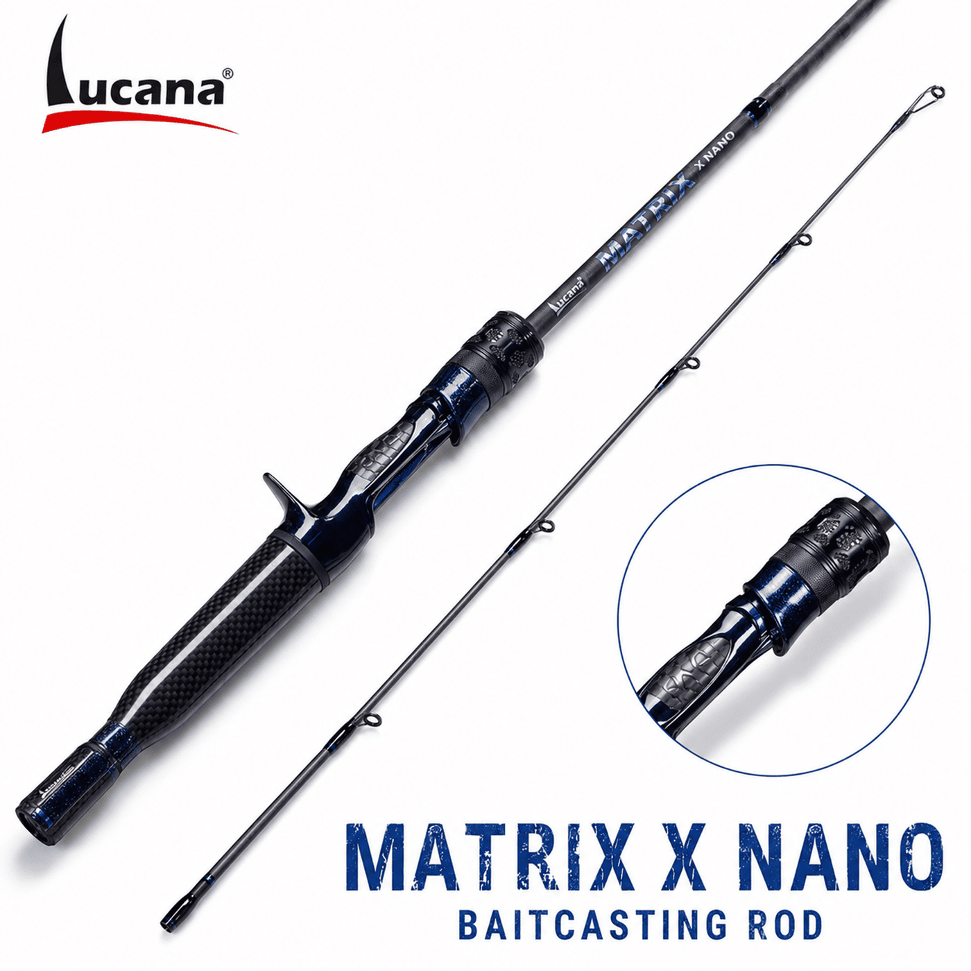 Lucana Matrix X Nano Baitcasting Rod - 6.6 & 7 Ft