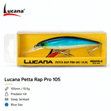 Lucana Petta Trap 103mm 15.5g Deep Jerkbait Fish Lure - Blue Sea