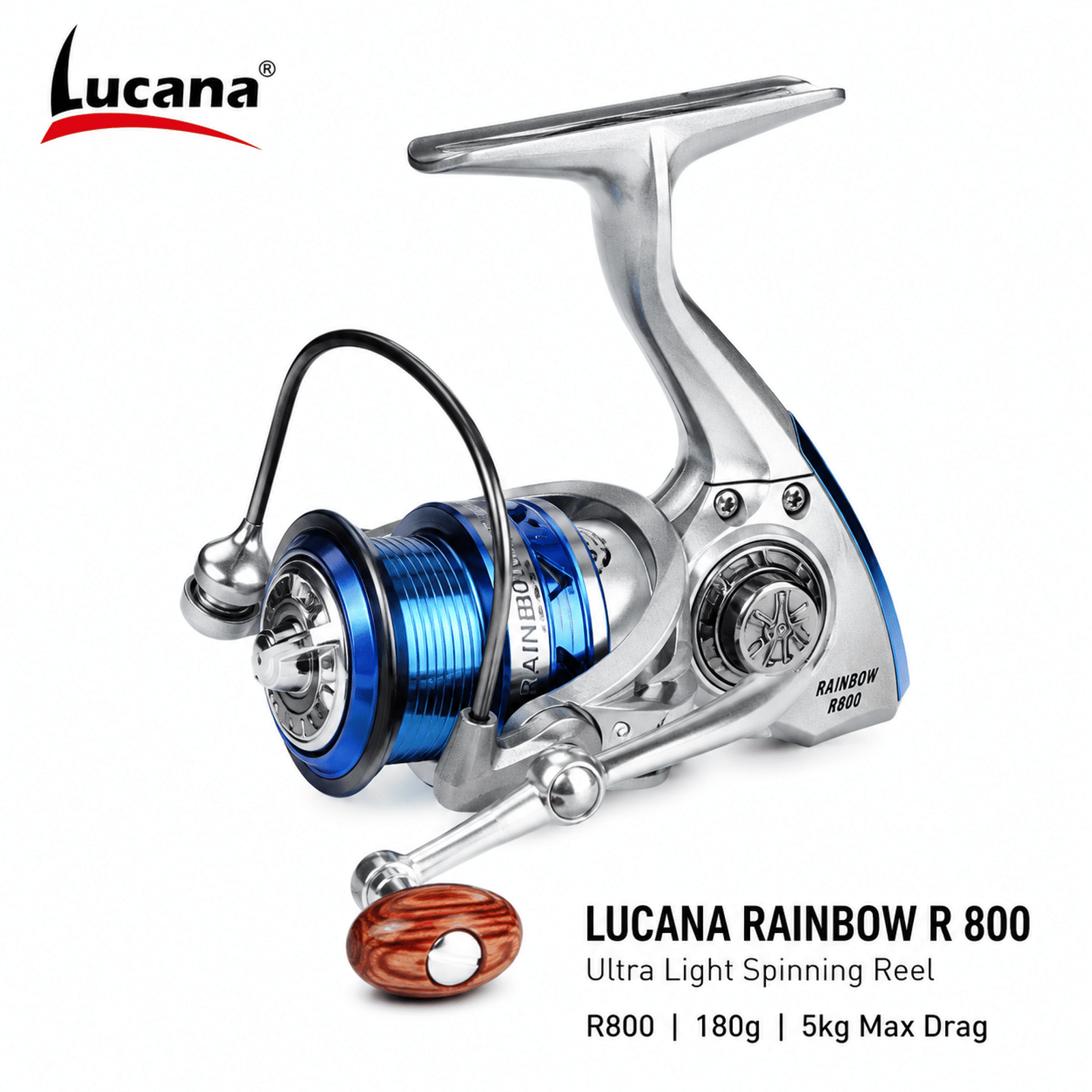 Lucana Rainbow R800 Ultra Light Spinning Reel