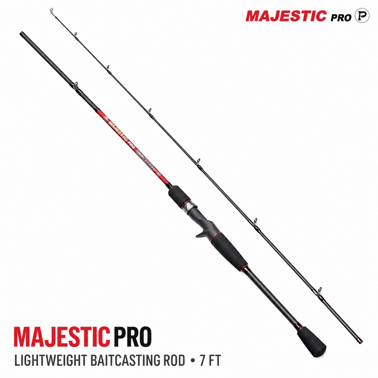 Majestic Pro Lightweight Baitcasting Rod - 7 Ft