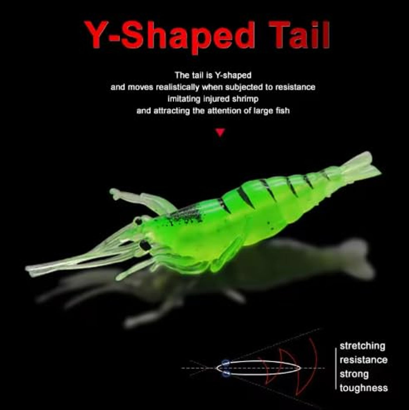 IZZAWA Micro Green Shrimp 10pc 4cm 1.7g – Bass Snapper Barramundi
