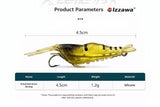 IZZAWA Micro Yellow Shrimp 10pc 4cm 1.7g – Bass Snapper Barramundi