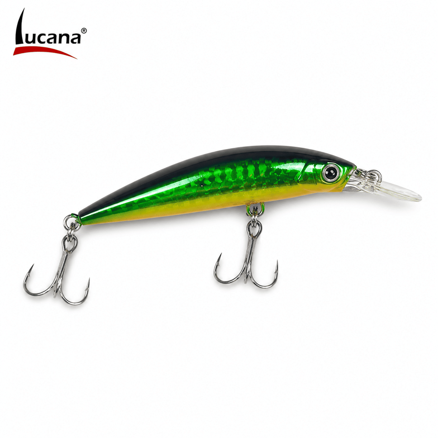 Lucana Sink Park 70mm 16g Sinking Hard Lure - Holo Green