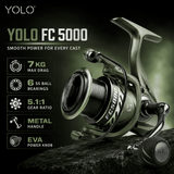 YOLO FC 4000-6000 Metal Spinning Fishing Reel