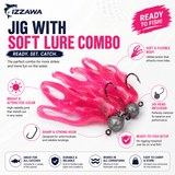 Izzawa Jig with Soft Lure - Pack of 5