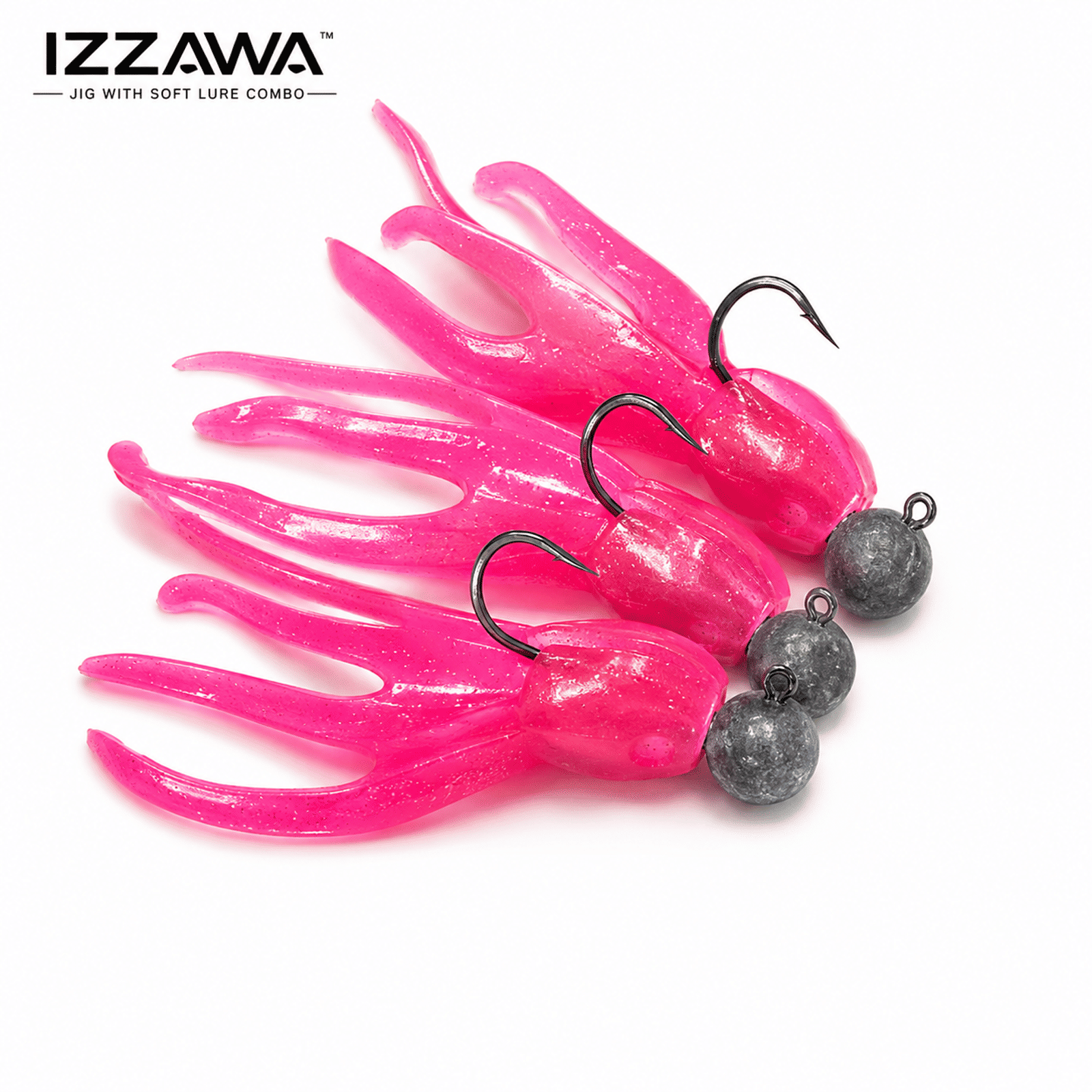 Izzawa Jig with Soft Lure - Pack of 5