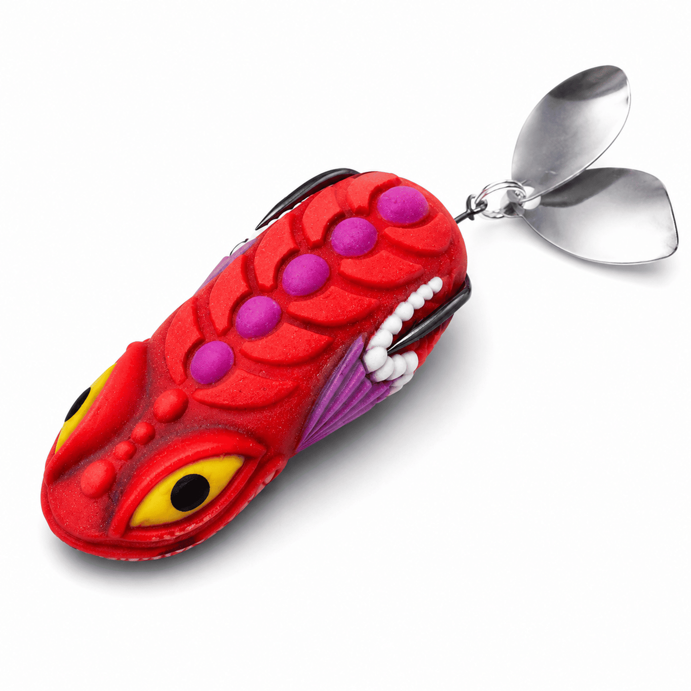 Pexxo Trap Frog Lure 6cm 10-11g - Red/Pink for Snakehead & Murrel