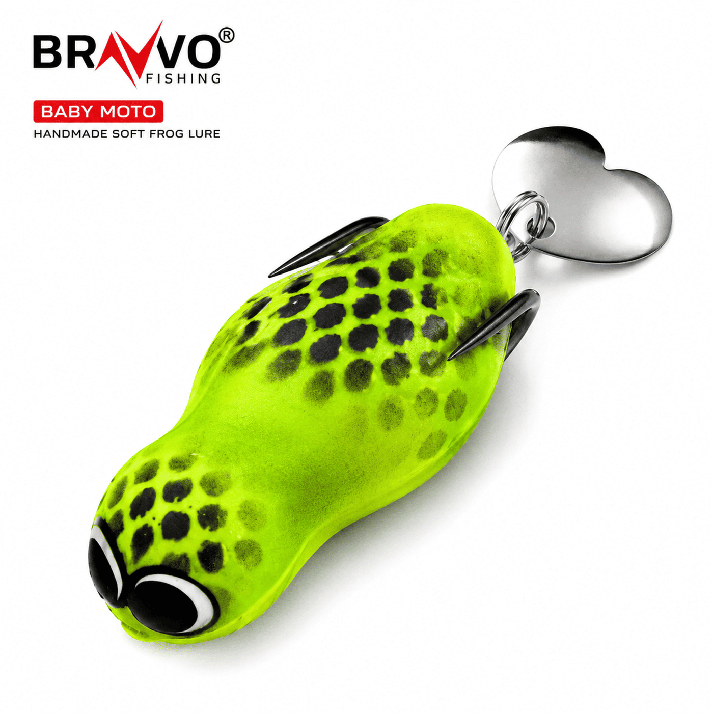 Bravvo Baby Moto Handmade Soft Frog Lure 5.5 cm 10 g Topwater Spinner Bait