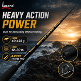 Lucana Battle Shore Travel Spinning Rod - 4 Piece