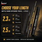 Lucana Battle Shore Travel Spinning Rod - 4 Piece