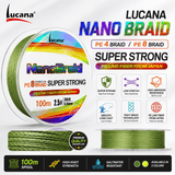 Lucana Nano Braid 8X Super Strong Braided Fishing Line 100m