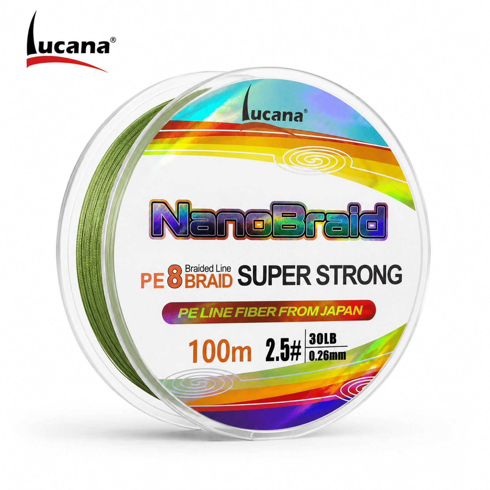 Lucana Nano Braid 8X Super Strong Braided Fishing Line 100m