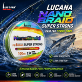 Lucana Nano Braid 8X Super Strong Braided Fishing Line 100m
