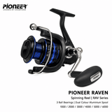 Pioneer Raven RAV-1000 / 2000 / 3000 / 4000 / 5000 / 6000 Spinning Reel