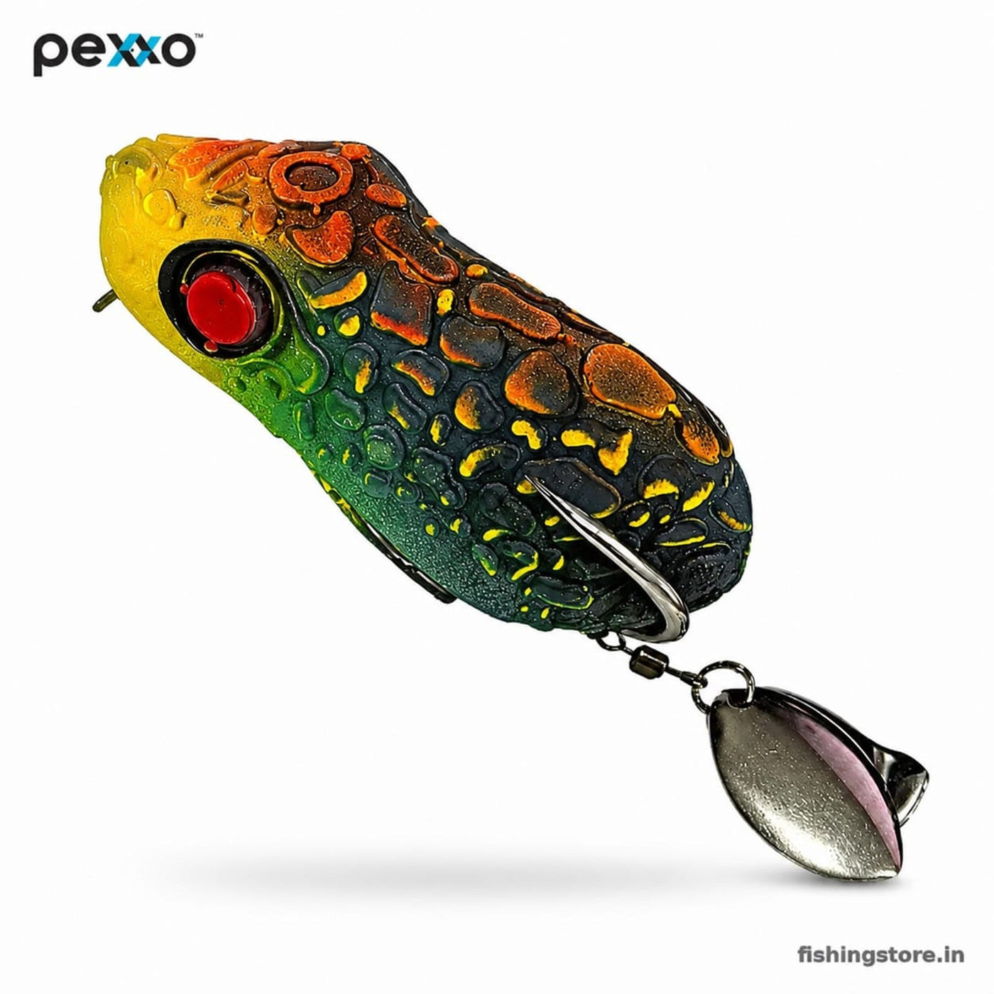 Pexxo Hyena Soft Frog Lure 6cm 13-14g for Snakehead - Red / Yellow