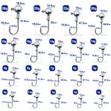 IZZAWA Round Jig Head Hooks 28g - Pack of 10, Lead Head Jig Hook for Soft Lures