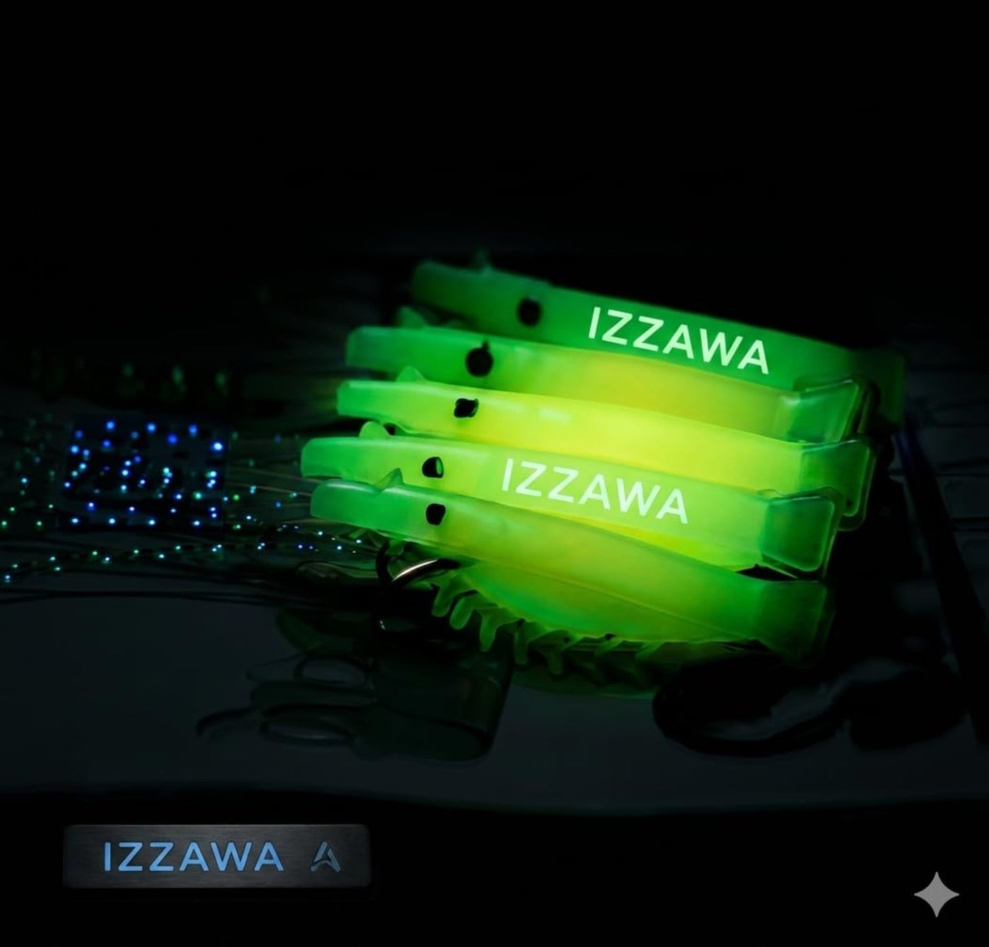 IZZAWA Sabiki Rig 2pc Glow Shrimp Size 14 – Mackerel Baitfish Saltwater