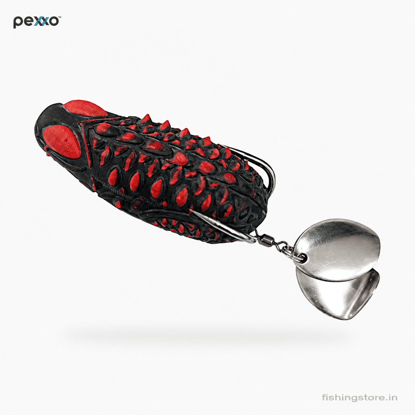 Pexxo Spike Soft Frog Lure 5cm 7-8g for Snakehead - Black