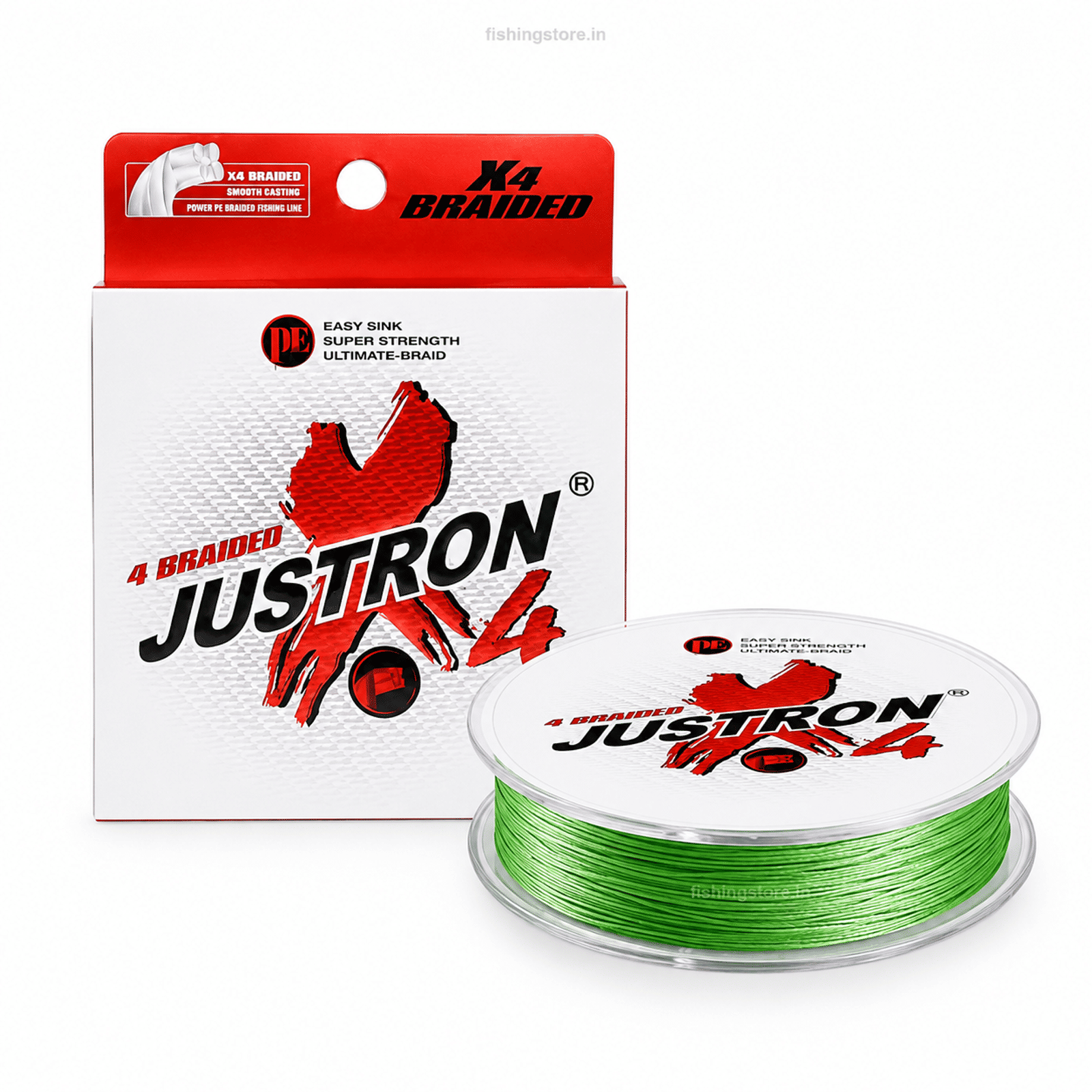 Justron 4X Braided Fishing Line 100m