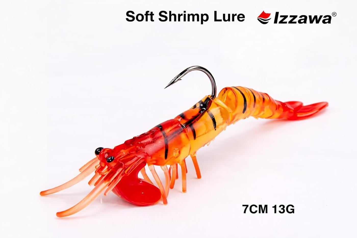 IZZAWA Shrimp Lure 7cm 13.7g – Snakehead Barramundi Jigging Bait