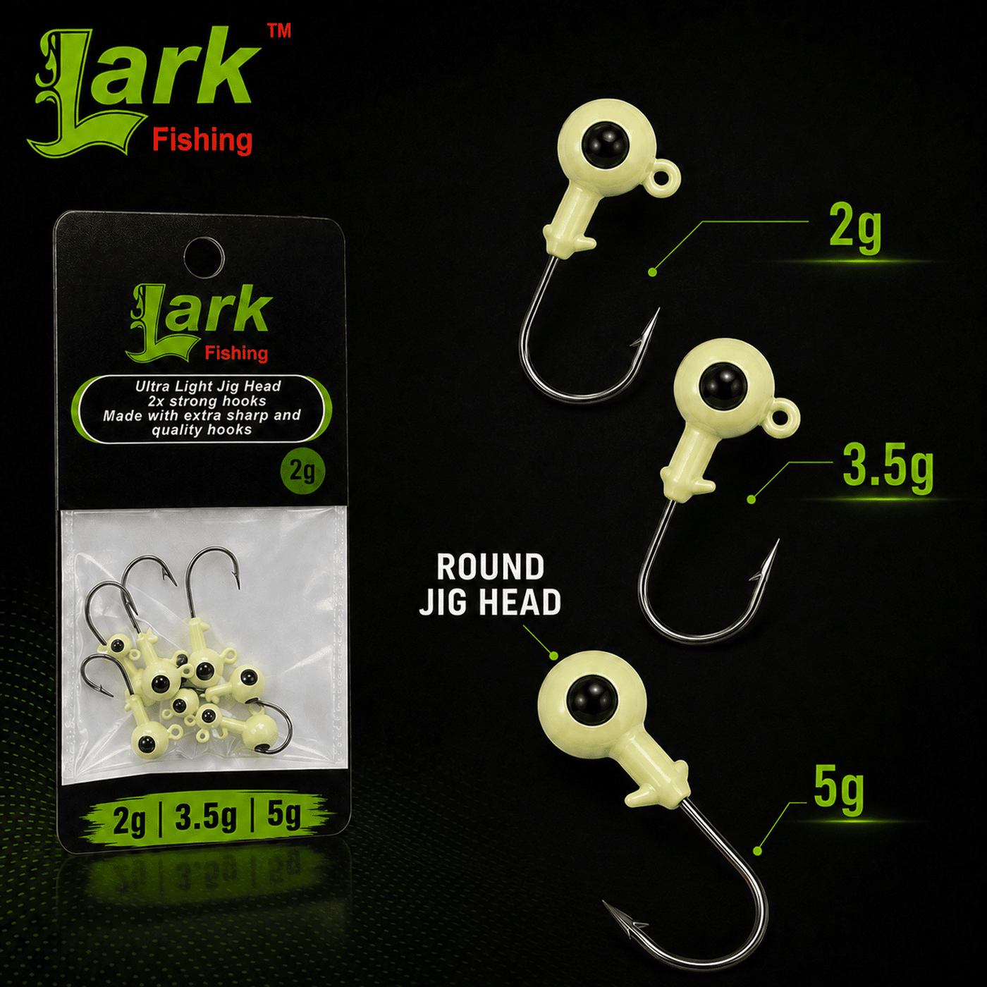 Lark Ultra Light Round Jig Head