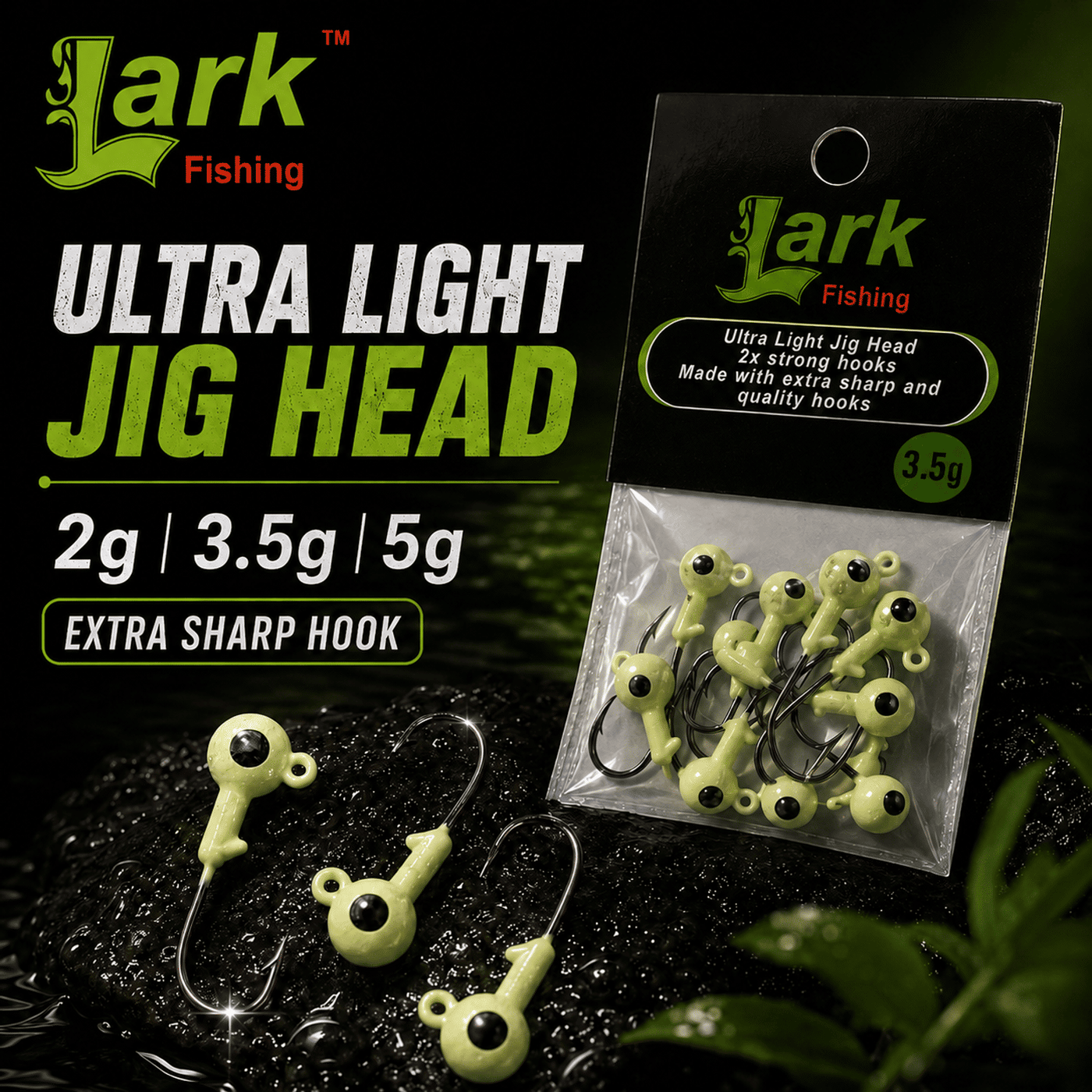 Lark Ultra Light Round Jig Head
