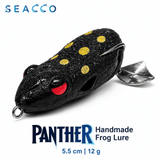 SEACCO Panther Handmade Frog Lure 5.5cm 12g - Black Yellow Dot | Pack of 1