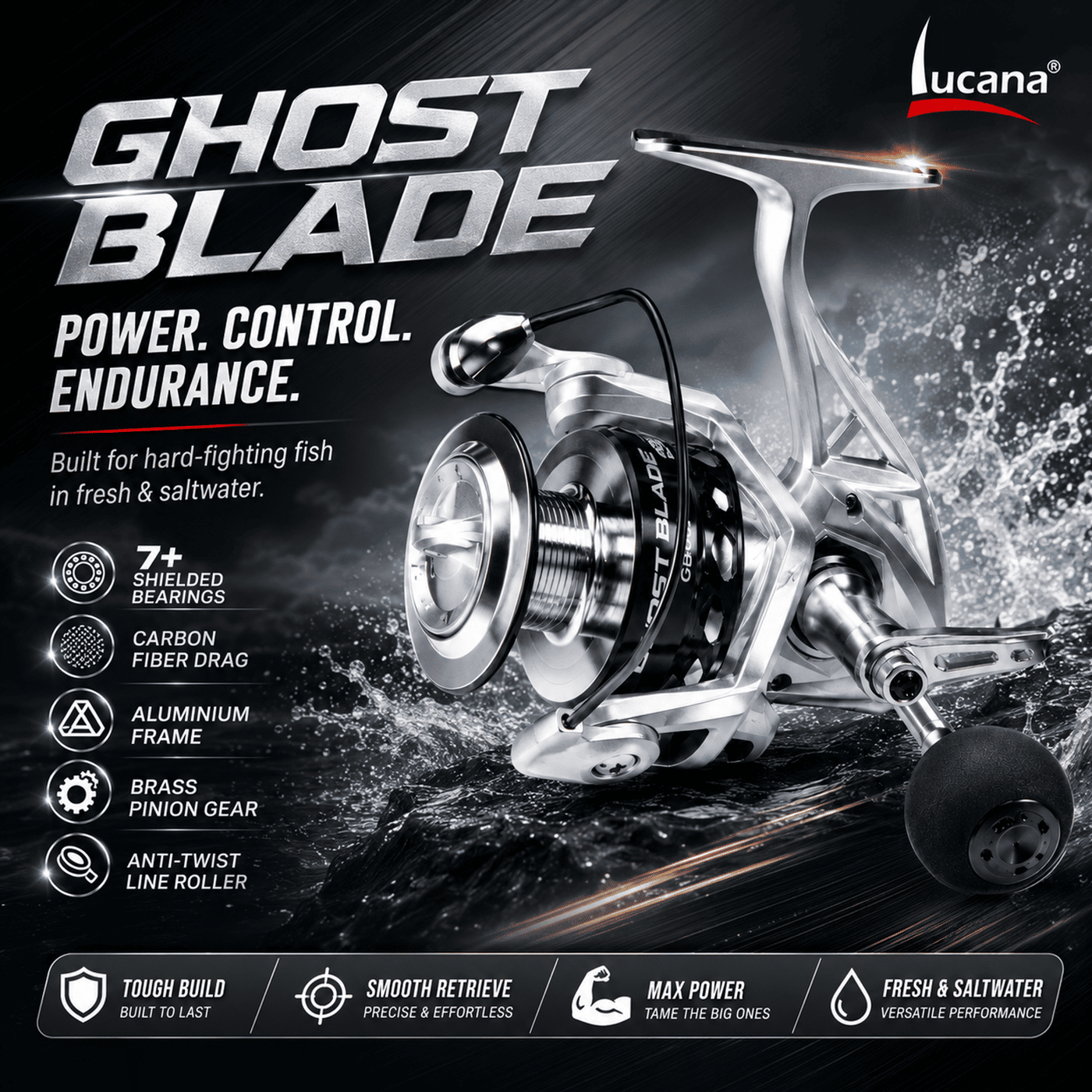 Lucana Ghost Blade Spinning Reel
