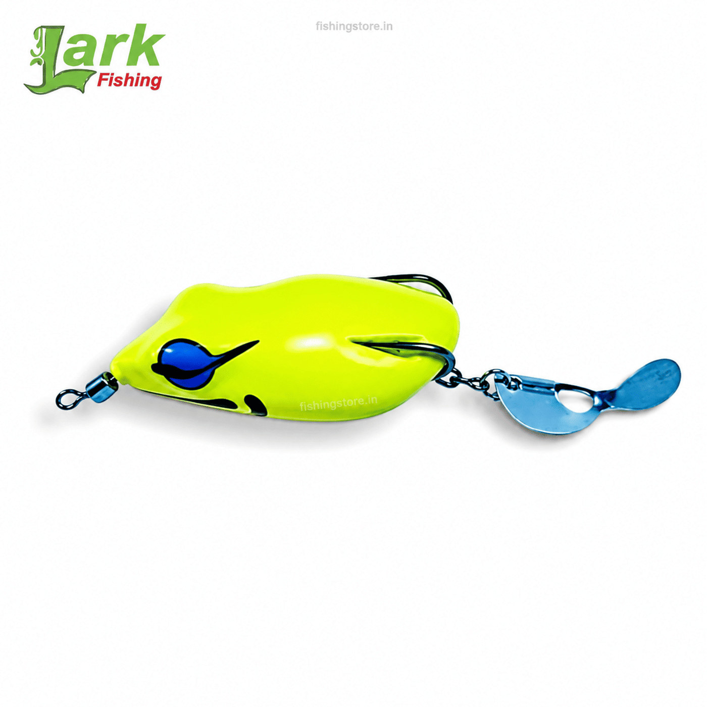 Lark poppy Frog Lure 4cm 6g  Weedless Topwater Frog Bait for Bass & Snakehead