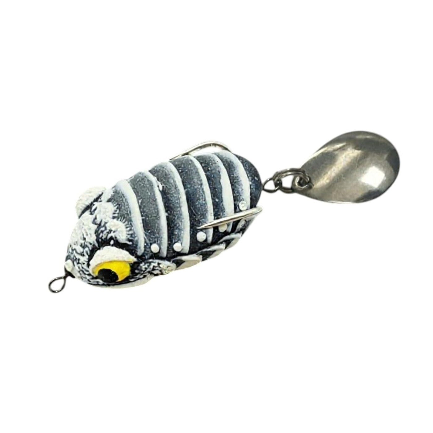IZZAWA Handmade  3D Frog Lure 3.2cm White Black – Snakehead Murrel Floating