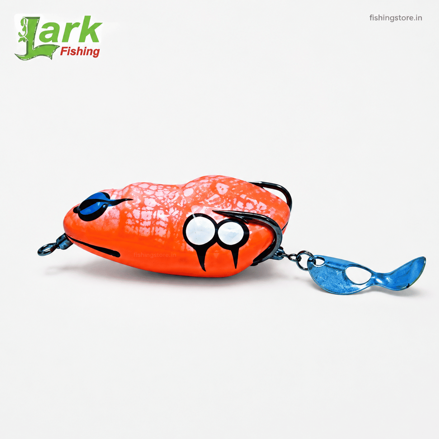 Lark Snail Frog Lure 4.2cm 6-7g  Weedless Topwater Frog Lure for Bass & Snakehead - Orange