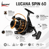 Lucana Spin 60 / 6000 Spinning Fishing Reel