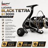 Lucana Black Tetra BT2000-BT6000 Spinning Reel