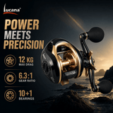 Lucana Battle Shore Baitcasting Reel | 6.3:1 Gear Ratio | 12kg Drag