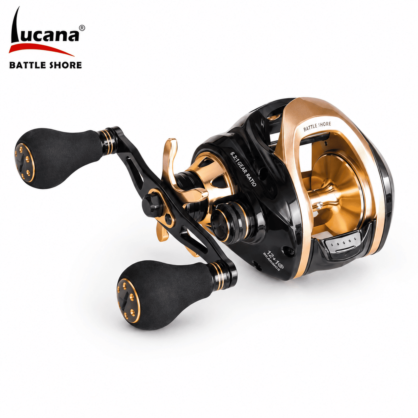 Lucana Battle Shore Baitcasting Reel | 6.3:1 Gear Ratio | 12kg Drag