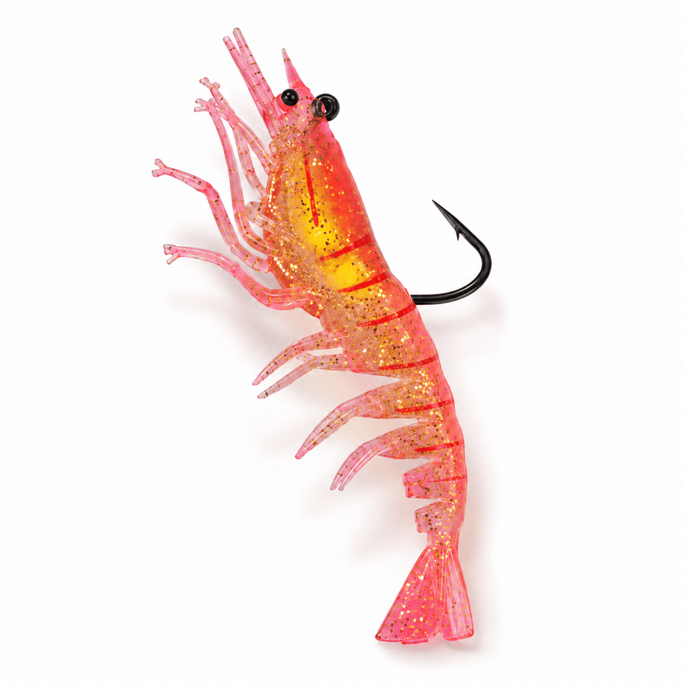 IZZAWA Glimick Shrimp Lure Pink+Gold 11cm 12g – Pack of 2