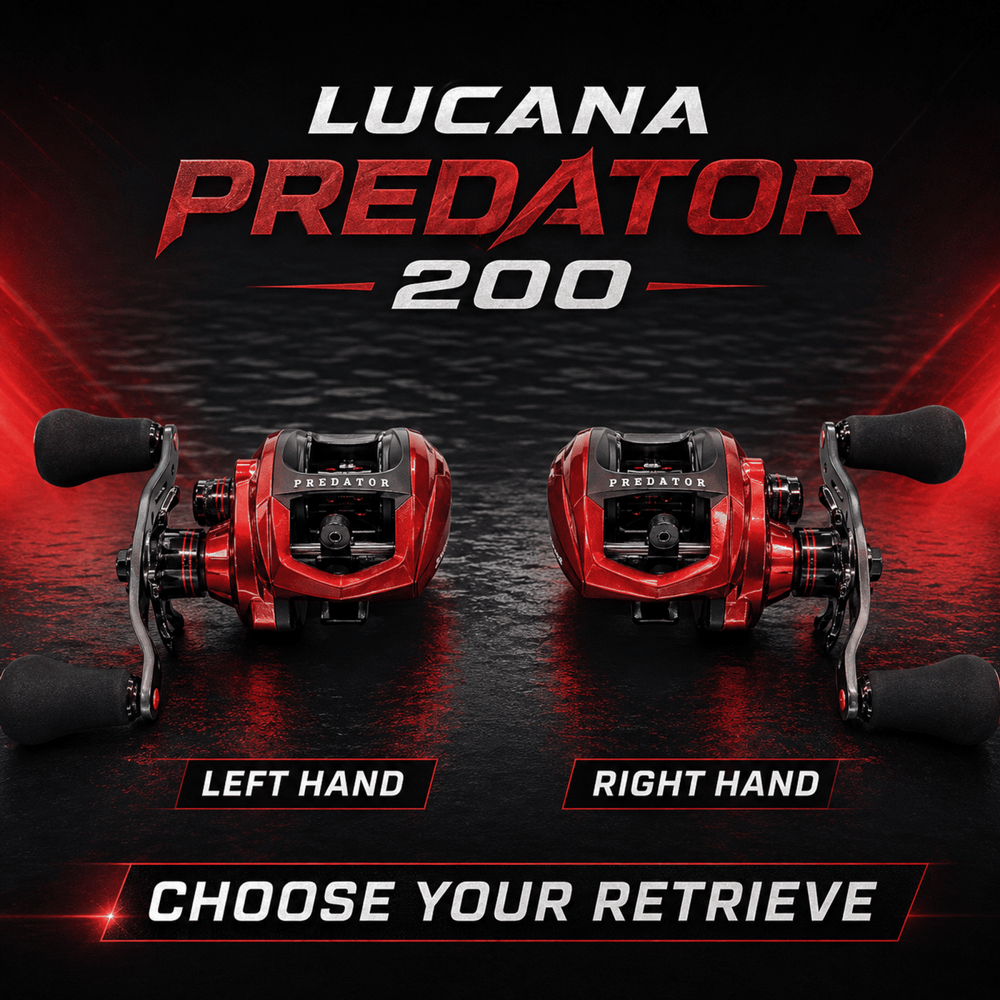 Lucana Predator 200 Low Profile Baitcasting Reel
